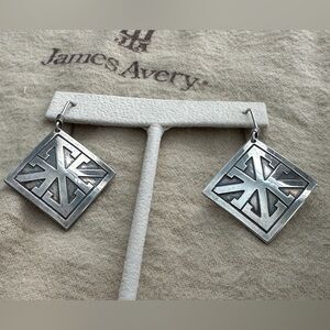 James Avery RETIRED Silver Diamond Arrow Earrings - *RARE*
